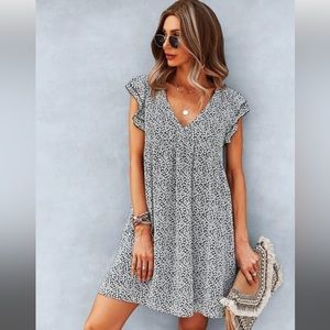 Large Black & White Tunic Dress